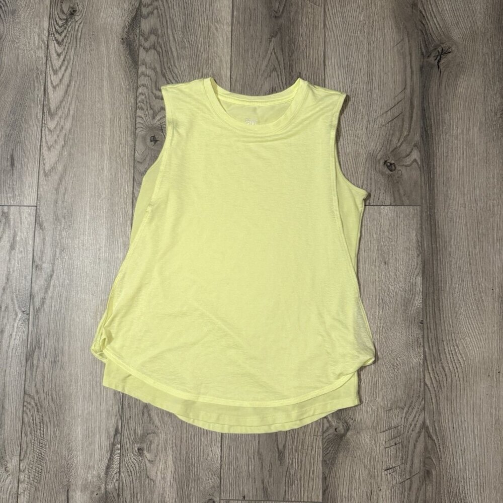 Athleta Girl Tank Top Size XL/14 Layered‎ Top Yellow XL